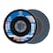 Pferd 4-1/2" x 7/8" A.H. POLIFAN Flap Disc - Z SG POWER STEELOX, Zirconia, 80 Grit, Conical 62220 - alternate 1